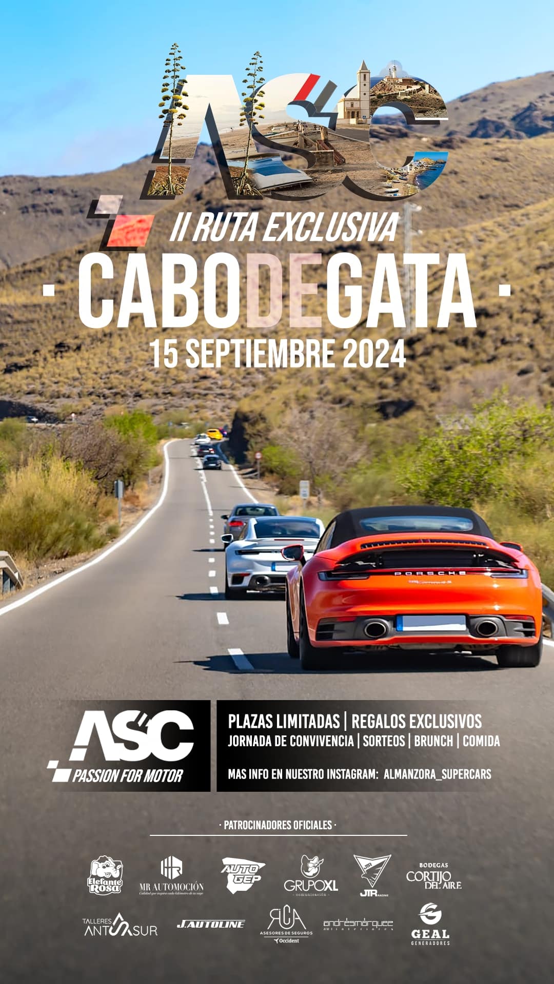 CARTEL II RUTA EXCLUSIVA CABO DE GATA - ASC - unumove 2ª Ruta Exclusiva Cabo de Gata by ASC - 15.09.2024 - ACOMPAÑANTES - Imagen 1