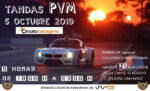 SOLO CENA - TANDAS PVM CIRCUITO CARTAGENA - SÁBADO 5.10.2019